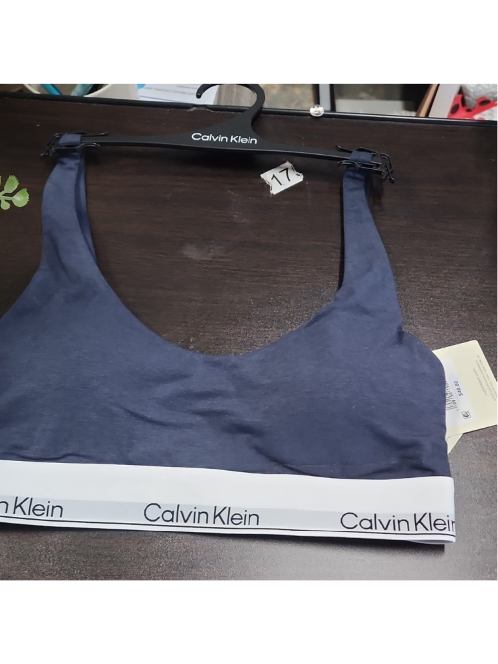 Calvin Klein Icon Cotton Modal Lightly Lined Bralette QF8503 411 CCI Navy S/P